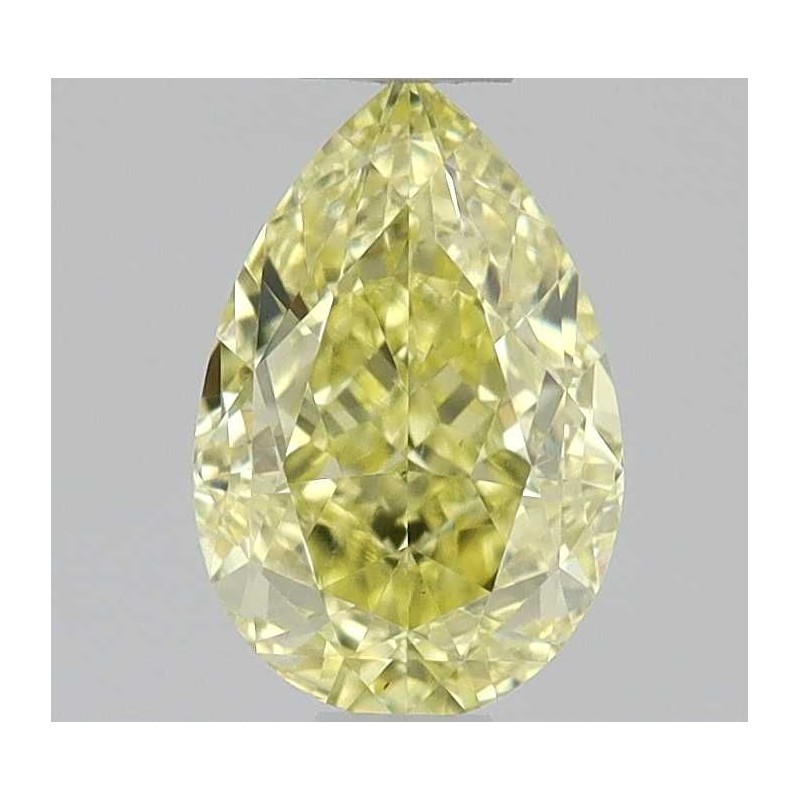 Diament o barwie fantazyjnej szlif gruszkowy, 0.51ct, SI1, Fancy Intense Yellow, GIA 1539195631