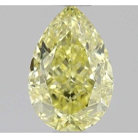 Diament o barwie fantazyjnej szlif gruszkowy, 0.51ct, SI1, Fancy Intense Yellow, GIA 1539195631