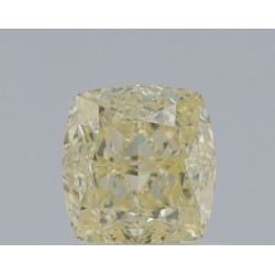 Diament o barwie fantazyjnej szlif poduszkowy brylantowy, 0.75ct, VVS1, Fancy Light Yellow, GIA 5466830314