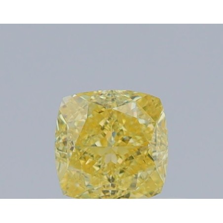 Diament o barwie fantazyjnej szlif poduszkowy brylantowy, 0.54ct, VS1, Fancy Intense Yellow, GIA 3485196425