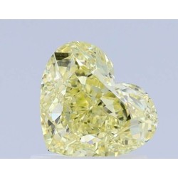 Diament o barwie fantazyjnej serce, 1.01ct, VVS1, Fancy Light Yellow, GIA 2221658985
