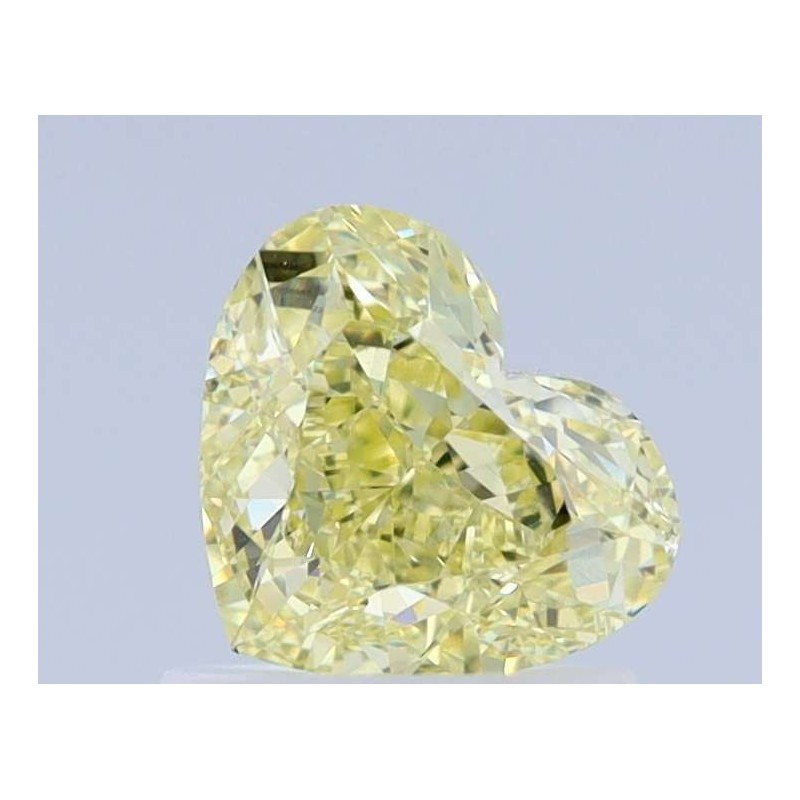 Diament o barwie fantazyjnej serce, 1.01ct, VVS1, Fancy Light Yellow, GIA 2221658985