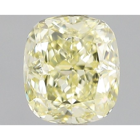 Diament o barwie fantazyjnej szlif poduszkowy modyfikowany, 1.05ct, VVS2, Fancy  Yellow, GIA 2235210397
