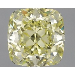 Diament o barwie fantazyjnej szlif poduszkowy brylantowy, 1.51ct, VS1, Fancy Yellow, GIA 2235210511
