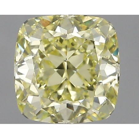 Diament o barwie fantazyjnej szlif poduszkowy brylantowy, 1.51ct, VS1, Fancy Yellow, GIA 2235210511