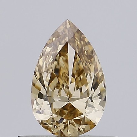 Diament o barwie fantazyjnej szlif gruszkowy, 0.5ct, VS2, Fancy Brown Yellow, GIA 2457193512