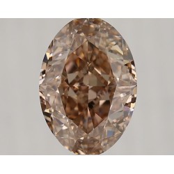 Diament o barwie fantazyjnej szlif owalny, 1.72ct, SI1, Fancy Orange Brown, GIA 1527258580