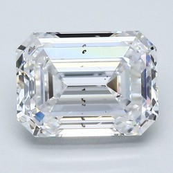 Diament szlif szmaragdowy, 1.9ct, SI1, D, GIA 6432402419