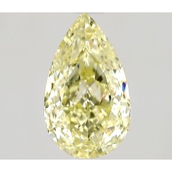 Diament o barwie fantazyjnej szlif gruszkowy, 0.71ct, VVS1, Fancy Yellow, GIA 6535351382
