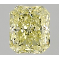 Diament o barwie fantazyjnej radiant, 0.65ct, VVS1, Fancy Light Yellow, GIA 7536433539