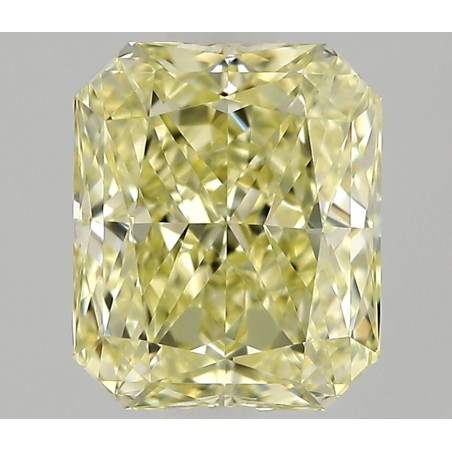 Diament o barwie fantazyjnej radiant, 0.65ct, VVS1, Fancy Light Yellow, GIA 7536433539