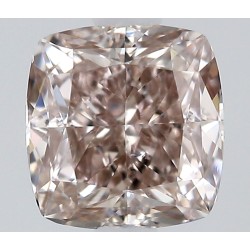 Diament o barwie fantazyjnej szlif poduszkowy modyfikowany, 0.31ct, SI1, Fancy Pinkish Brown, GIA 6512228632