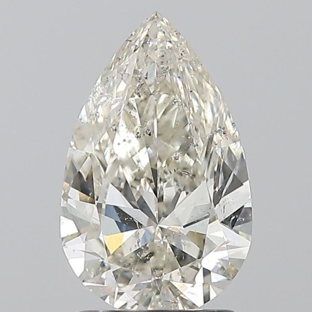 Diament szlif gruszkowy, 1.7ct, SI2, I, HRD 250000191061