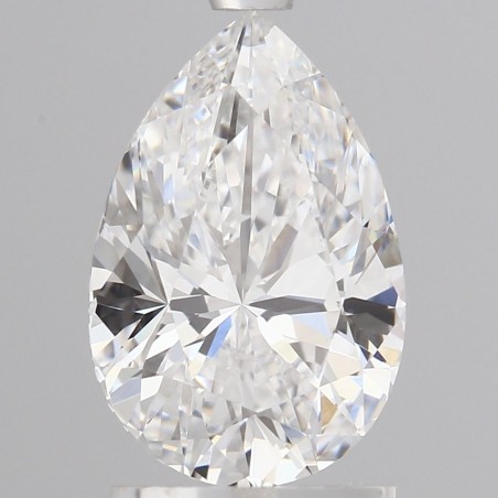 Diament laboratoryjny bezbarwny szlif gruszkowy, 1.56ct, VVS2, D, IGI LG654493761
