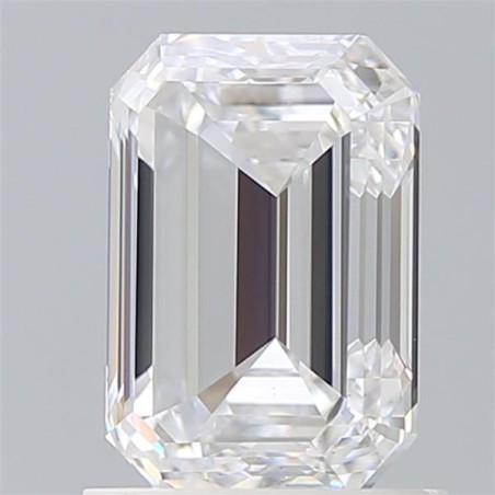 Diament laboratoryjny bezbarwny szlif szmaragdowy, 1.5ct, VVS2, D, IGI LG502138341