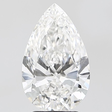 Diament laboratoryjny bezbarwny szlif gruszkowy, 2.8ct, VVS2, F, IGI LG728539732
