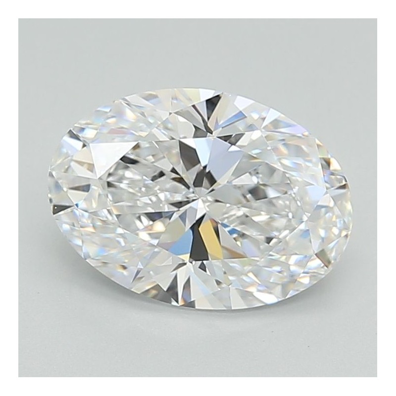 Diament laboratoryjny bezbarwny szlif owalny, 3.0ct, VVS2, D, GIA 5536388009
