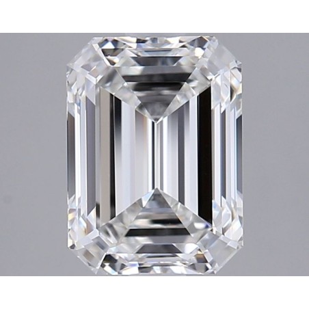 Diament laboratoryjny bezbarwny szlif szmaragdowy, 2.0ct, VVS2, F, GIA 2536425942