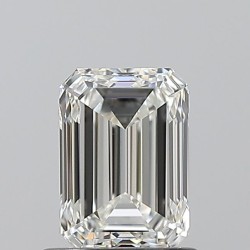 Diament szlif szmaragdowy, 1.0ct, VS1, H, GIA 6512600980