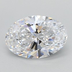 Diament laboratoryjny bezbarwny szlif owalny, 2.0ct, VVS1, D, IGI LG729573392