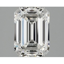 Diament laboratoryjny bezbarwny szlif szmaragdowy, 2.1ct, VVS2, E, IGI LG727584205