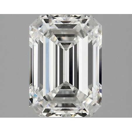 Diament laboratoryjny bezbarwny szlif szmaragdowy, 2.1ct, VVS2, E, IGI LG727584205