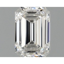 Diament laboratoryjny bezbarwny szlif szmaragdowy, 1.1ct, VVS2, F, IGI LG727589161