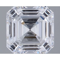 Diament laboratoryjny bezbarwny Asscher, 2.17ct, VVS2, D, GIA 2534655120
