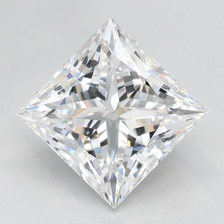 Diament laboratoryjny bezbarwny szlif princess, 2.54ct, VVS1, D, GIA 6505221679