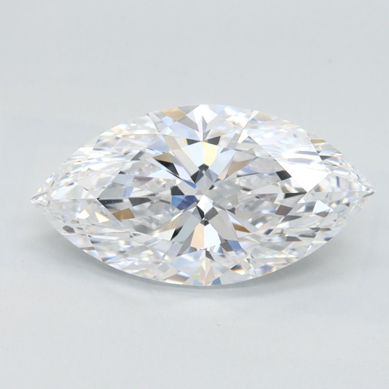 Diament laboratoryjny bezbarwny markiza, 2.11ct, VVS1, D, GIA 7522981591