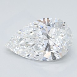Diament laboratoryjny bezbarwny szlif gruszkowy, 2.17ct, IF, D, IGI LG723533536