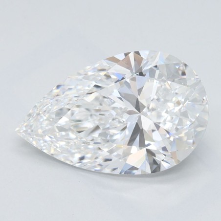 Diament laboratoryjny bezbarwny szlif gruszkowy, 2.17ct, IF, D, IGI LG723533536