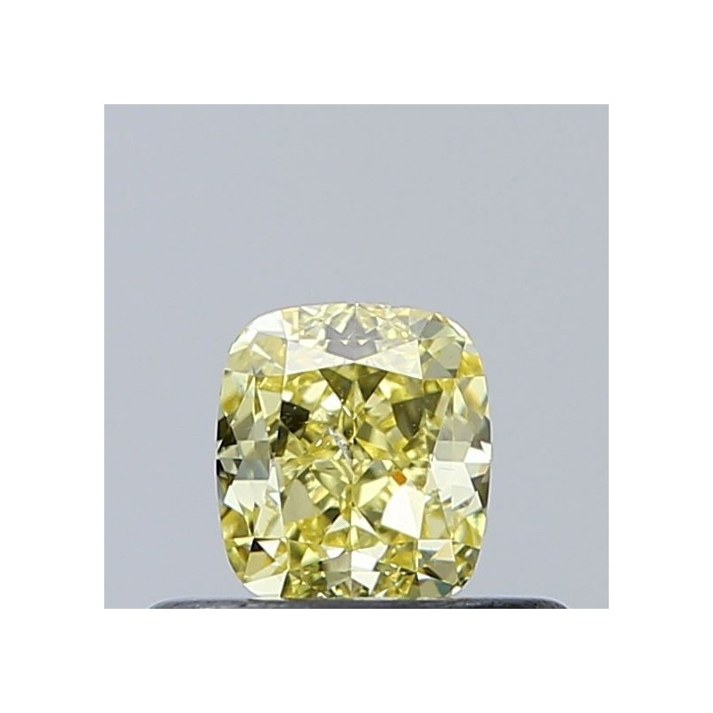 Diament o barwie fantazyjnej szlif poduszkowy modyfikowany, 0.35ct, SI2, Fancy Intense Yellow, GIA 2447463793 Diament o barwie fantazyjnej szlif poduszkowy modyfikowany, 0.35ct, SI2, Fancy Intense Yellow, GIA 2447463793