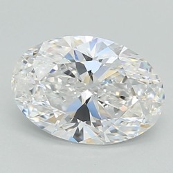 Diament laboratoryjny bezbarwny szlif owalny, 2.01ct, VVS1, D, GIA 2537643936