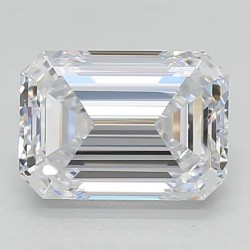 Diament laboratoryjny bezbarwny szlif szmaragdowy, 2.02ct, IF, E, IGI LG602302377