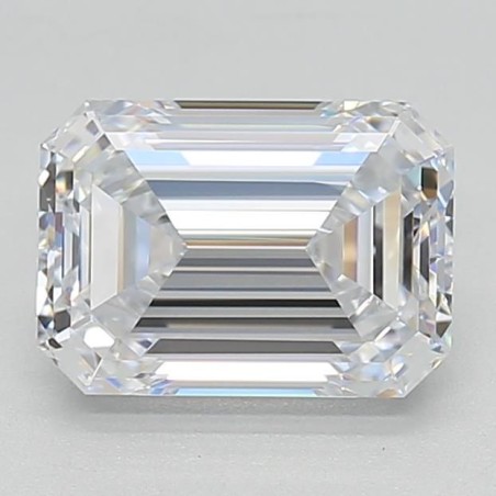 Diament laboratoryjny bezbarwny szlif szmaragdowy, 2.02ct, IF, E, IGI LG602302377