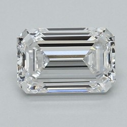 Diament laboratoryjny bezbarwny szlif szmaragdowy, 1.05ct, VVS1, D, IGI LG717592933