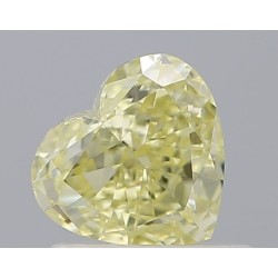 Diament o barwie fantazyjnej serce, 0.71ct, VS2, Fancy Light Yellow, GIA 2497393585