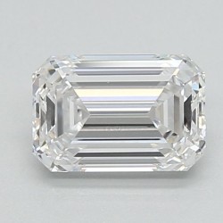 Diament laboratoryjny bezbarwny szlif szmaragdowy, 0.92ct, VVS2, D, IGI LG724586041