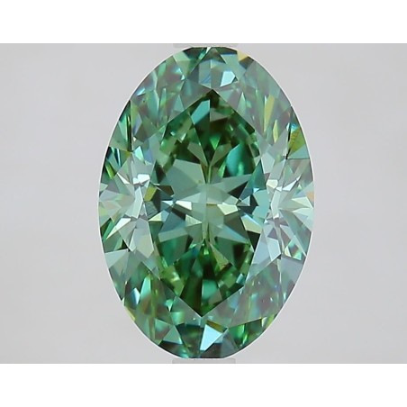 Diament laboratoryjny o barwie fantazyjnej szlif owalny, 2.3ct, VVS2, Fancy Vivid Green, IGI LG735559547