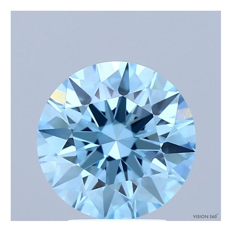 Diament laboratoryjny o barwie fantazyjnej szlif okrągły, 2.35ct, VVS1, Fancy Vivid Blue, IGI LG724522033