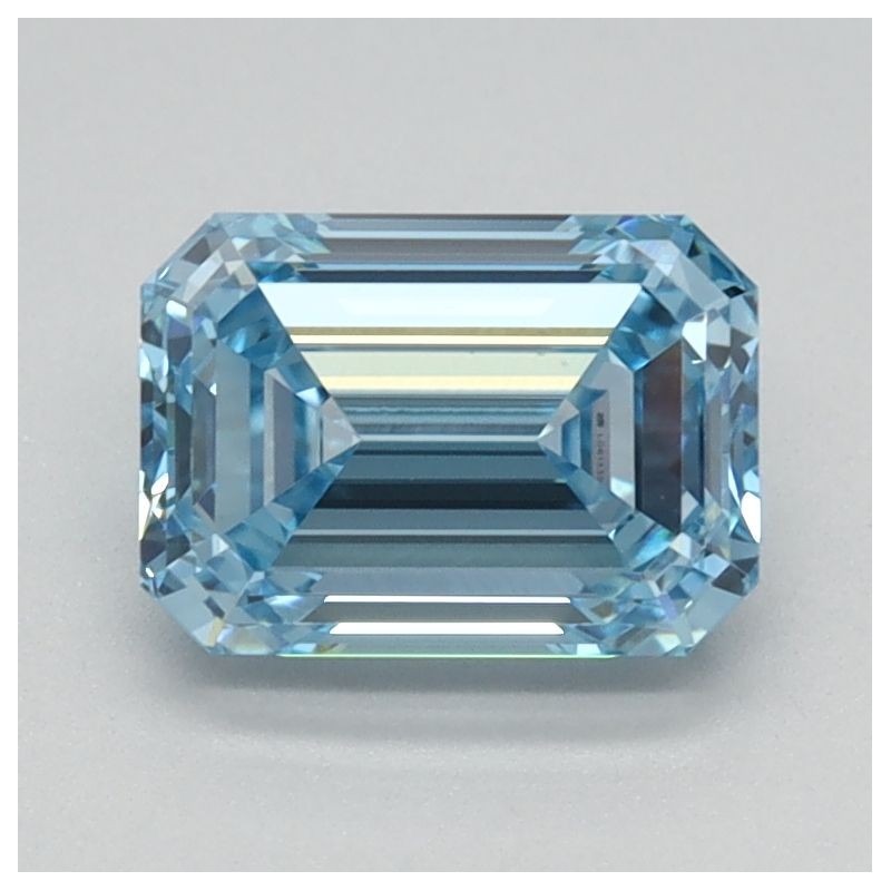 Diament laboratoryjny o barwie fantazyjnej szlif szmaragdowy, 1.08ct, VVS2, Fancy Intense Blue, IGI LG613350752