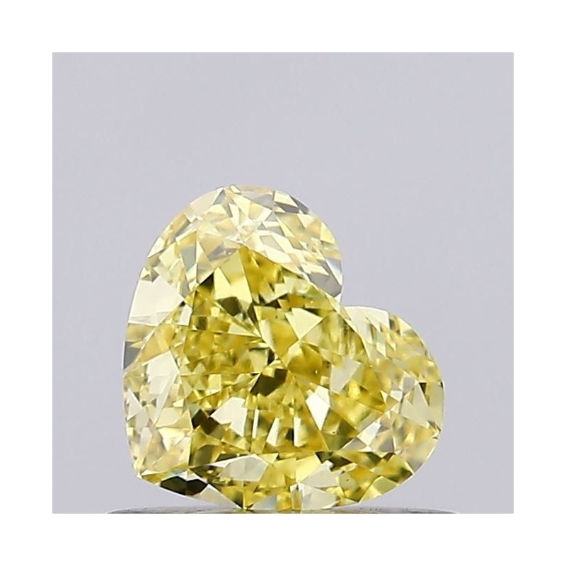 Diament laboratoryjny o barwie fantazyjnej serce, 0.64ct, VVS2, Fancy Vivid Yellow, IGI LG720503364