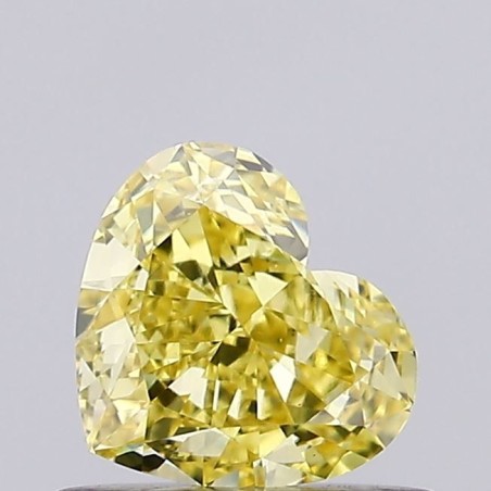 Diament laboratoryjny o barwie fantazyjnej serce, 0.64ct, VVS2, Fancy Vivid Yellow, IGI LG720503364