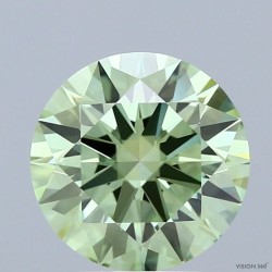 Diament laboratoryjny o barwie fantazyjnej szlif okrągły, 2.82ct, VVS2, Fancy Vivid Green, IGI LG735538241