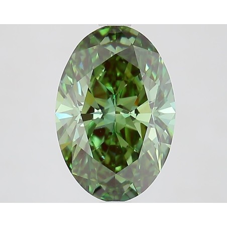 Diament laboratoryjny o barwie fantazyjnej szlif owalny, 2.62ct, VVS2, Fancy Vivid Green, IGI LG733501014