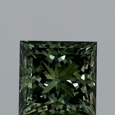 Diament laboratoryjny o barwie fantazyjnej szlif princess, 2.22ct, VVS2, Fancy Vivid Green, IGI LG712551580