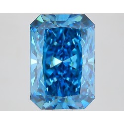 Diament laboratoryjny o barwie fantazyjnej radiant, 2.6ct, VVS2, Fancy Vivid Blue, IGI LG713528133