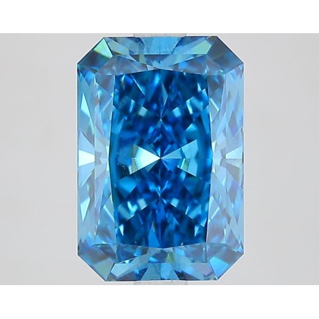 Diament laboratoryjny o barwie fantazyjnej radiant, 2.6ct, VVS2, Fancy Vivid Blue, IGI LG713528133