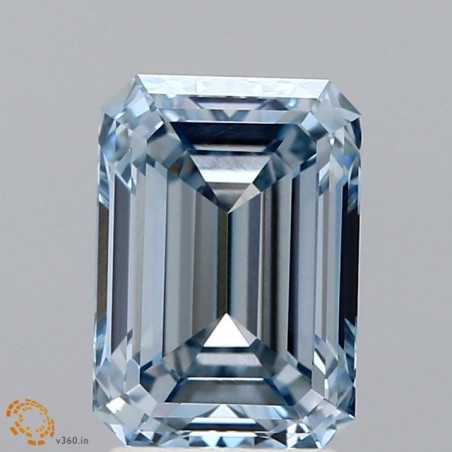 Diament laboratoryjny o barwie fantazyjnej szlif szmaragdowy, 2.68ct, VVS2, Fancy Blue, IGI LG633433501